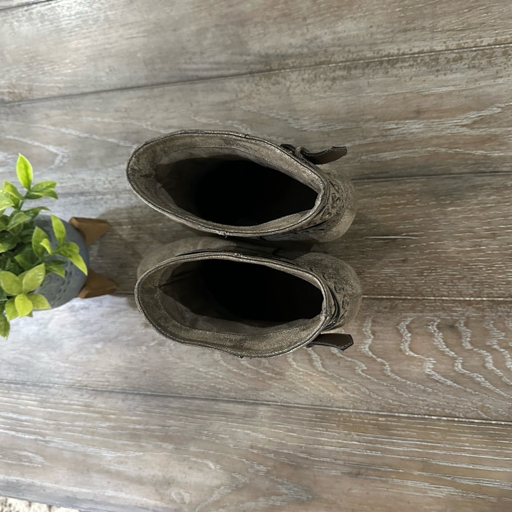 MIA Stone Ankle Boots with Braided Accents - Picture 13 of 14